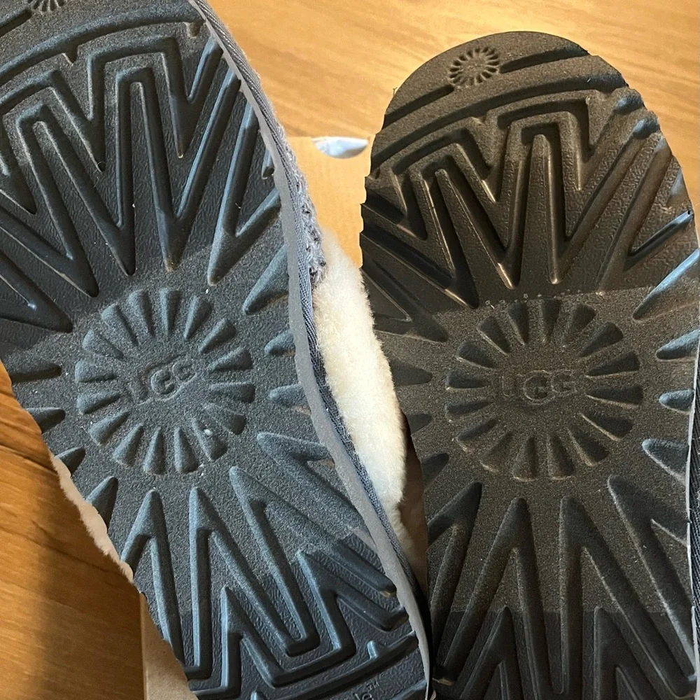 Ugg Cozy Knit Slippers in Charcoal Size 9 - Picture 10 of 10